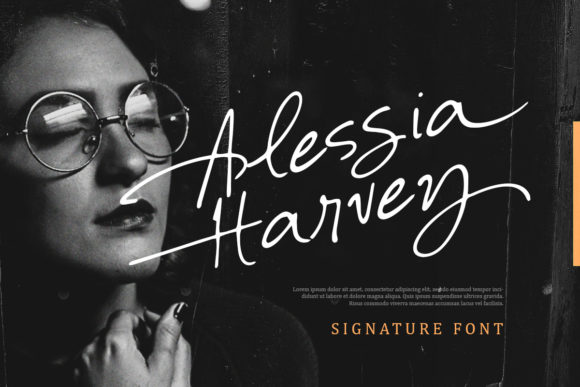 Alessia Harvey: An Elegant Handwritten Font for Editorial Design