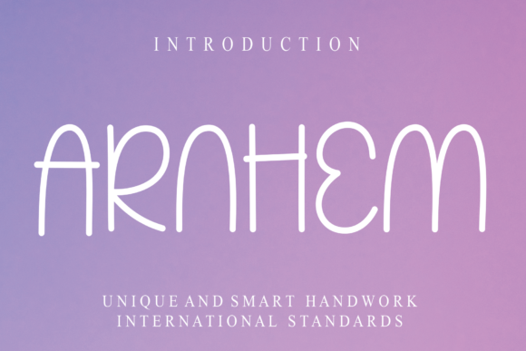 Arnhem: A Handwritten Font for Modern Web Design