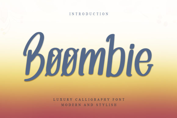 Boombie: A Handwritten Font for Luxury Branding
