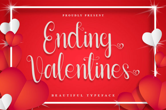 Ending Valentines: A Handwritten Font for Warm Branding
