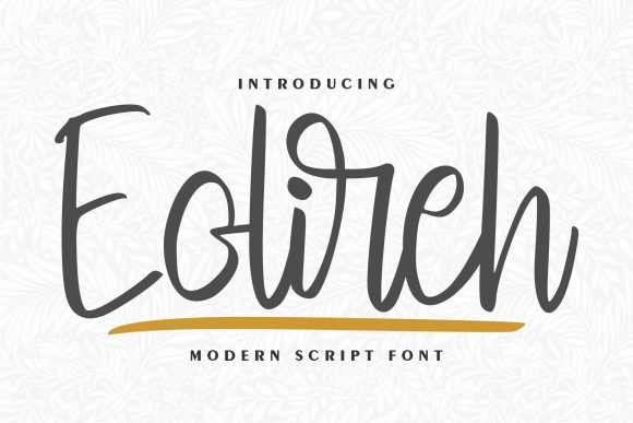 Eolireh: A Handwritten Typeface for Editorial Design