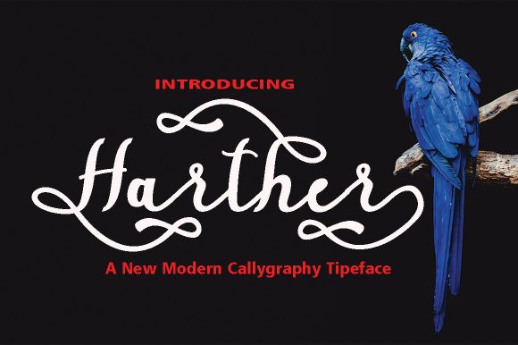 Harther: A Whimsical Handwritten Font for Editorial Design