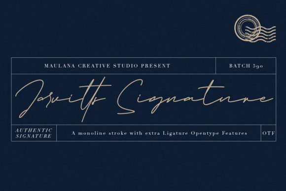 Jarvitts Signature: A Handwritten Font for Editorial Grace