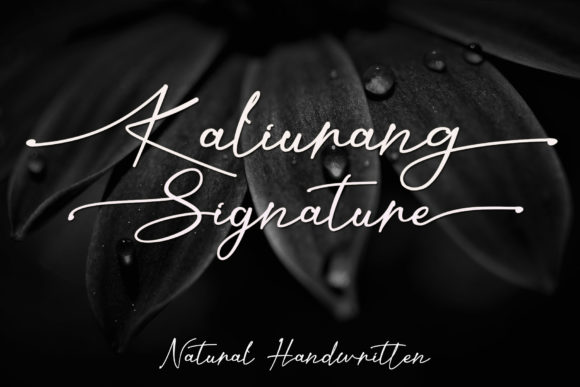 Kaliurang Signature: A Sweet Handwritten Font for Crafters