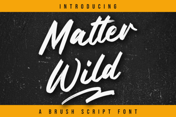 Matter Wild: A Handwritten Font for Authentic Branding