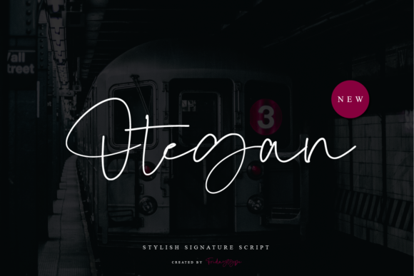 Otegan: A Delicate Script Font for Editorial Grace