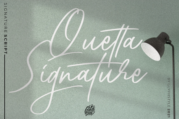 Quetta Signature: A Dazzling Script Font for Makers