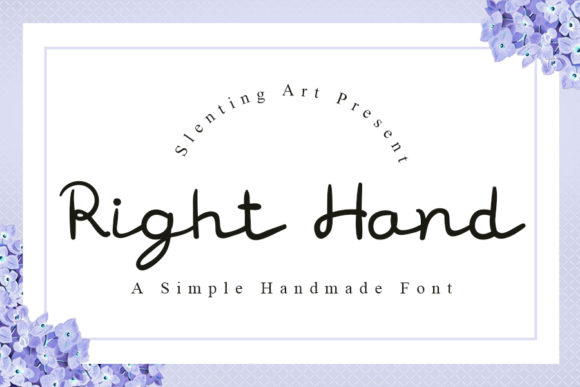 Right Hand: A Relaxed Script Font for Modern Editorial Design