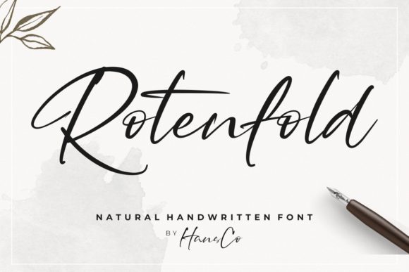 Rotenfold: A Handwritten Font for Branding