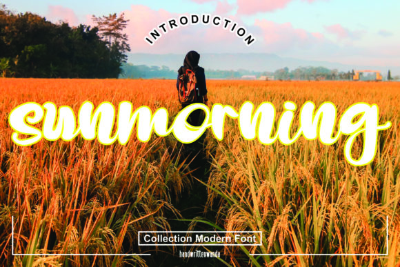 Sunmorning: A Relaxed Script Typeface for Editorial Design