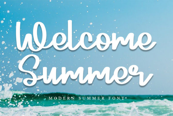 Welcome Summer: A Handwritten Font for Modern Branding